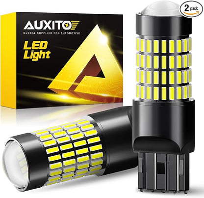 AUXITO 7440 7443 LED Bulb Reverse Lights, Super Bright 7441 7444 992 W21W LED Bulbs with Projector for Reverse Tail Brake Signal Back Up Parking Marker License Plate Lights, 6000K White