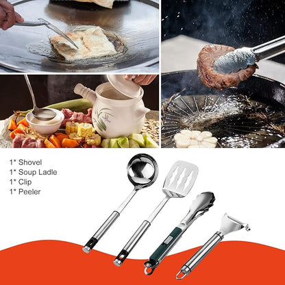 Camping Cookware Storage Bag - Camping Cooking Utensils Set Bag Camping Tool Portable Storage Bag Suitable for Knife, Fork, Spoon, Chopping Board, Chef's Knife,Kitchenware Storage