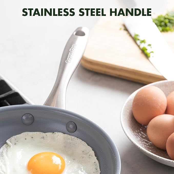 GreenPan Lima Hard Anodized 8" Frying Pan Skillet Nonstick, Ceramic Nonstick