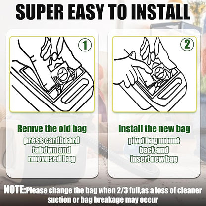 50 Pack Vacuum Cleaner Bags Fit for Kenmore Canister Type C/Q 5055 50555 50557 50558 and Pana·sonic Type C-5 C-18, 200 Series, 400 Series, 600 Series, 700 Series, 800 Series (50 Pack)