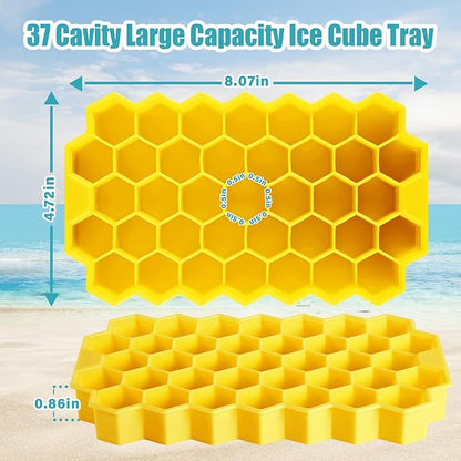 Silicone Mini Ice Cube Tray, 37 Pack Ice Trays