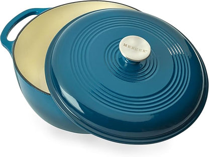 Mercer Culinary Enameled Cast Iron Round Dutch Oven, 6 qt.