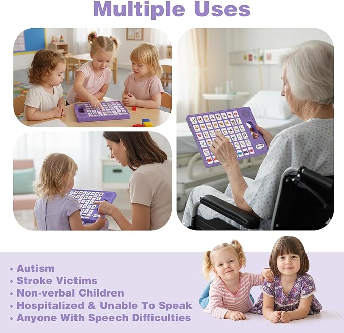 Joyreal AAC Device for Autism, Non Verbal Communication Tools for Speech