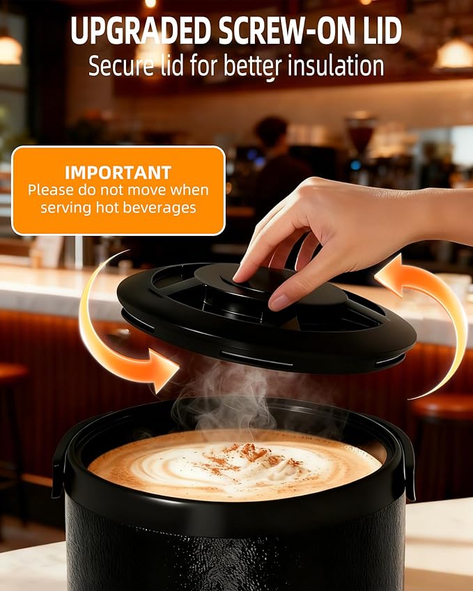 Insulated Beverage Dispenser 3 Gallon, Hot&Cold Drink Dispenser