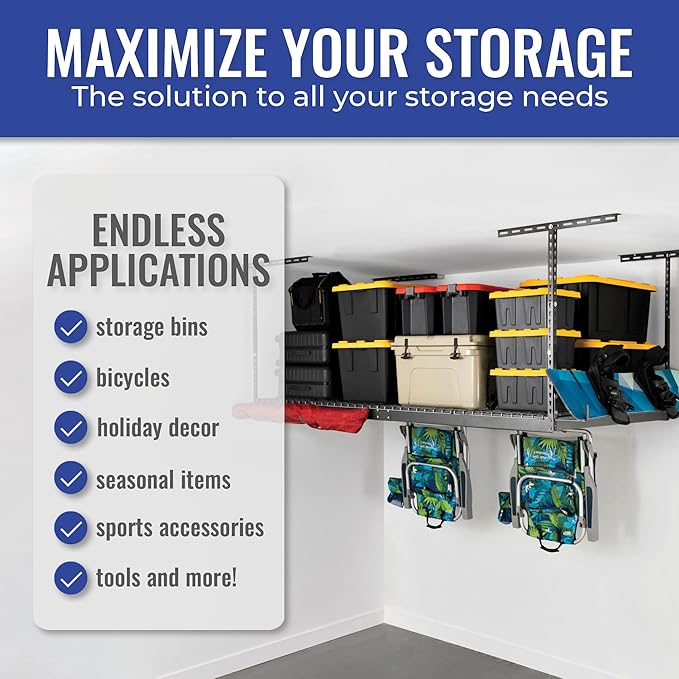 SafeRacks Overhead Garage Storage Rack