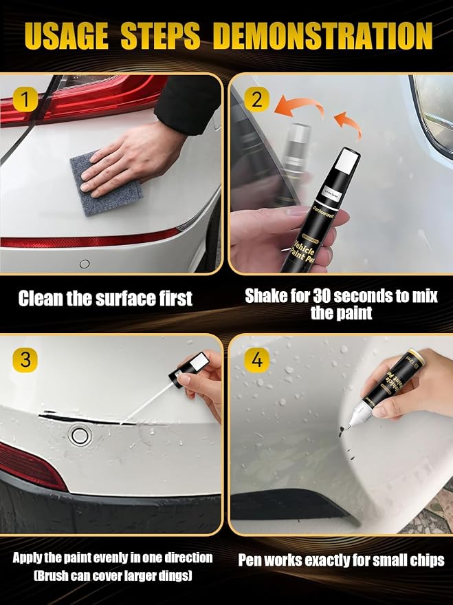 8T5 Dark Blue Metallic Touch Up Paint Compatible with Toyota, Exact Match Car Paint Pen Automotive Scratch Repair Remover Kit Quick & Easy Solution for Vehile Chips and Nicks