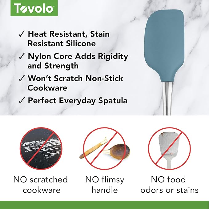 Tovolo Flex-Core Silicone Spatula Metal Handle