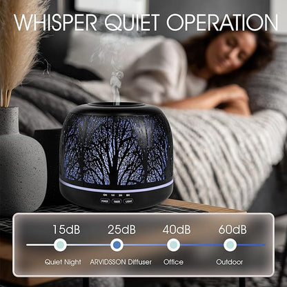 ARVIDSSON 500ml Essential Oil Diffuser, Metal Diffusers