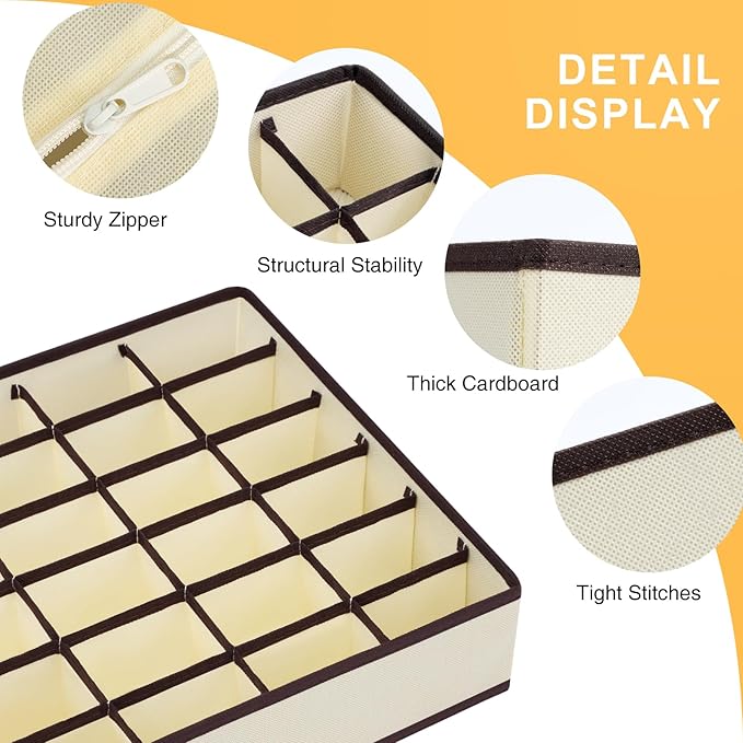 Joyoldelf Sock Organizer Drawer Organizer