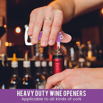 Ziliny 24 Pcs Bottle Opener Keychain Bulk Wine Bottle Beer Opener Keychain