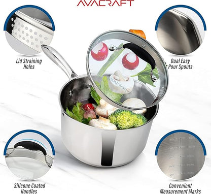 AVACRAFT Stainless Steel Saucepan
