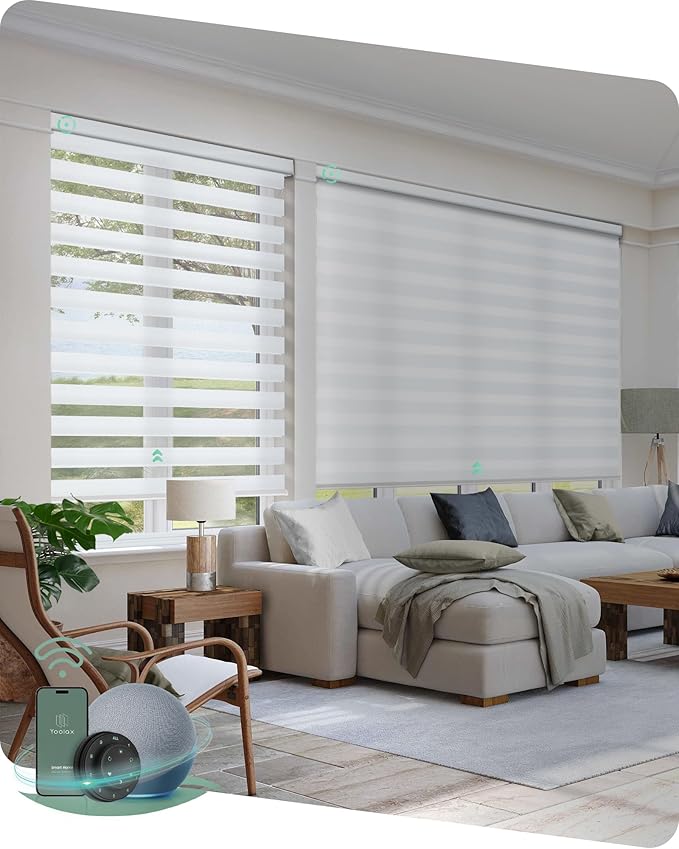 Yoolax Motorized Zebra Blinds Works