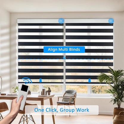 COOLWINDS Motorized Zebra Blinds