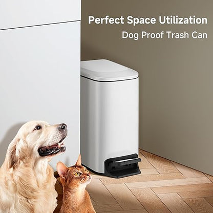 TIPGO Slim Bathroom Trash Can