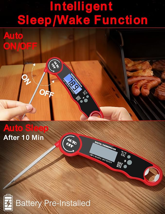 Meat Thermometer Digital, Instant Read Food Thermometer
