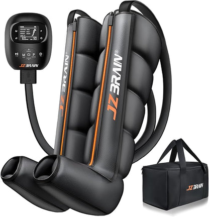 Air Compression Leg Recovery Boots : Dual-Power Sequential Compression System