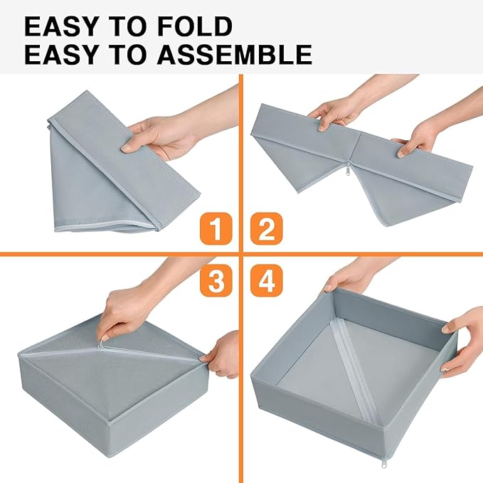 DIMJ Drawer Organizer Clothes 18 Pack