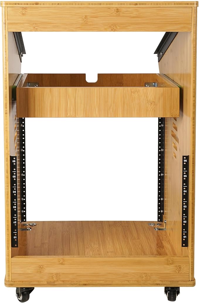 Sound Town DIY Solid Carbonized Bamboo Studio Rack