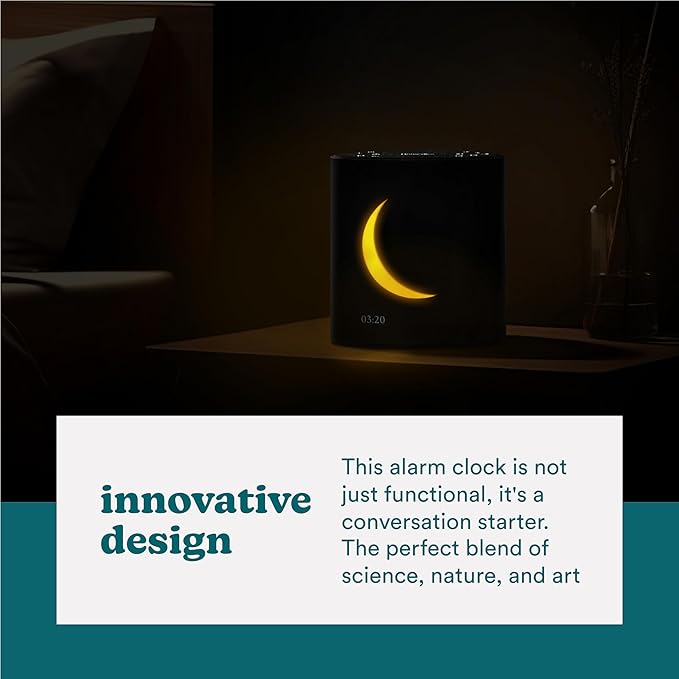 Homedics Sound Sleep Moon Dream Sound Machine and Alarm Clock, Enhance Sleep