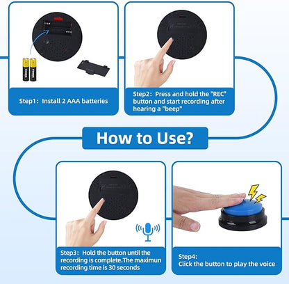 4 Pack Portable AAC Communication Devices