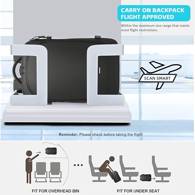 TANGCOLR Vacuum Travel Backpack
