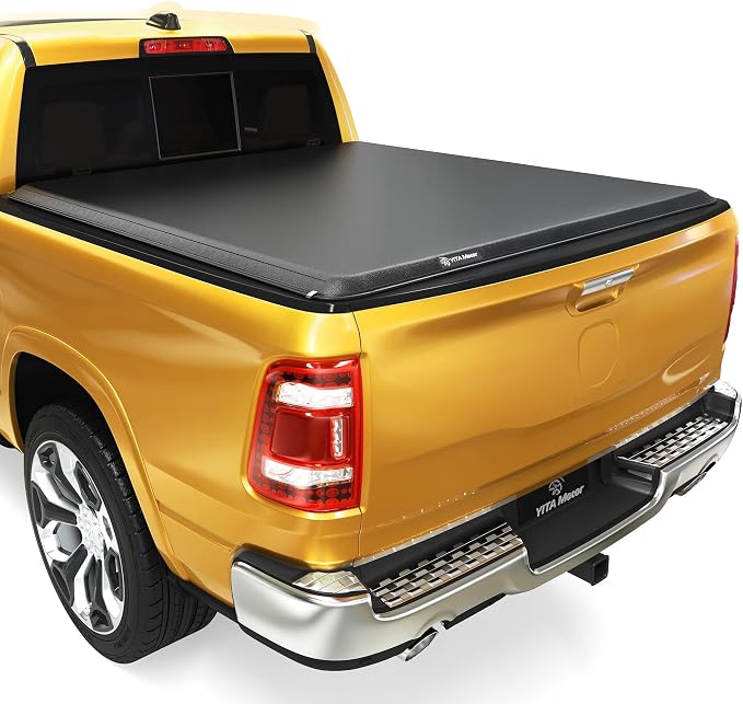 YITAMOTOR Soft Roll Up Truck Bed Tonneau Cover Compatible with 2002-2023 Dodge Ram 1500, Fit for 2003-2026 Dodge Ram 2500 3500, Fleetside 8 ft Bed w/o Rambox
