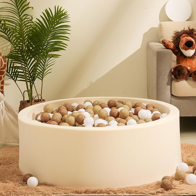 Realhaha Ball Pit Balls 50 100 200 500 Play Balls Plastic Balls for Baby Girls Toddlers Kids Play Tent Pool Playhouse Playpen Party Decoration