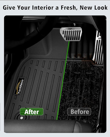 Floor Mats & Cargo Liner Custom Fit for Kia K4 2025 2026 Sedan All Weather TPE Rubber Trunk Mat Anti-Slip Full Set Automotive Floor Liners for Kia K4 2025 Accessories