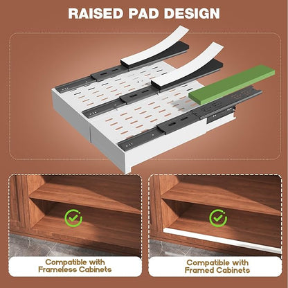 Seinloes 2 Pack Pull Out Cabinet Organizer Expandable Width and Depth, Slide