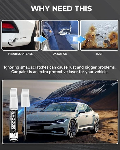 1D6 Silver Sky Metallic Touch Up Paint Compatible with Toyota Exact Match 2 in 1 Touch up Paint for Chips and Nicks Repair
