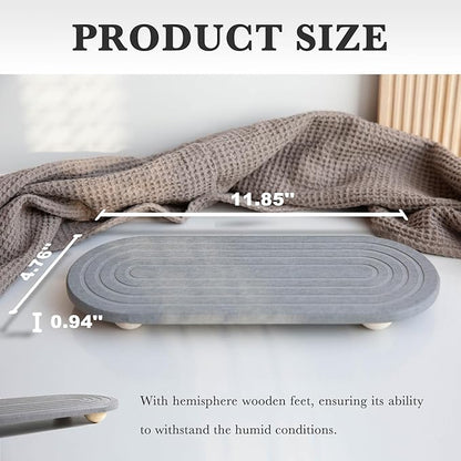 Instant Dry Sink Caddy Organizer – Water Absorbing Stone Tray