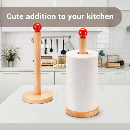 Paper Towel Holder, Wooden Kitchen Roll Stand