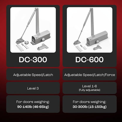 PrimeWare DC-300 Automatic Adjustable Door Closers