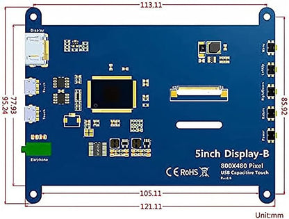 ELECROW 5 Inch Touch Screen Monitor