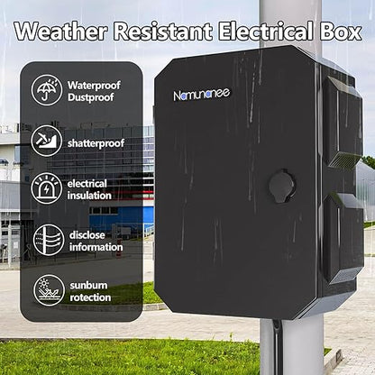 Outdoor Electrical Box, Cold-Rolled Steel Plate, Aluminum Alloy Back Beam