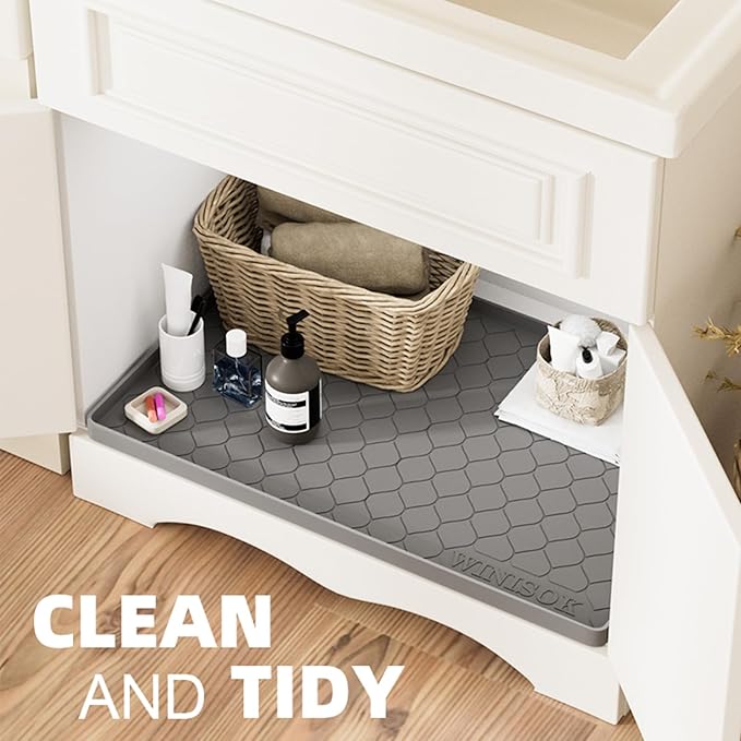 Winisok Silicone Under Sink Mat 40" x 22", kitchen Essentials and Gadgets