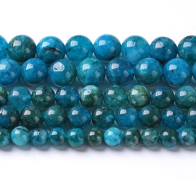 12MM 32PCS Blue Apatite Spacer Loose Beads for Jewelry Making DIY Bracelet Necklace