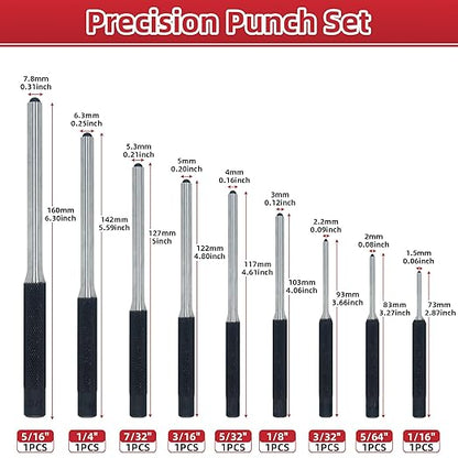 9-Piece Roll Pin Punch Set