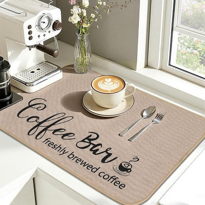 Findosom Dish Drying Mat, Cuttable Drying Mat
