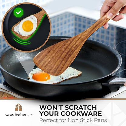 Wooden Spatula for Cooking, 12 Inch