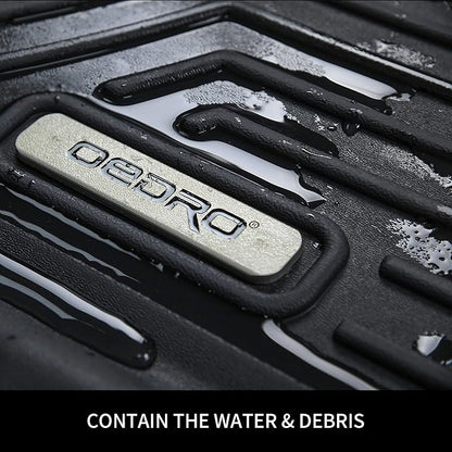 OEDRO Floor Mats & Cargo Liner Fit for Toyota 4Runner 2013-2024(Only 5 Seater, Not Fit 7 Seats), Custom Fit TPE All Weather Floor Liners for 4Runner Accessories, 1st & 2nd Row Car Mats Full Set, Black