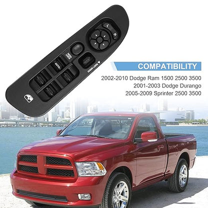 BASIKER Master Power Window Switch and Bezel, Driver Side Window Switch Bezel