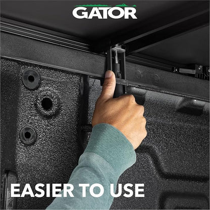 Gator Soft Tri-Fold Truck Bed Tonneau Cover w/Gear Straps | Fits 2019-2026 Chevy/GMC Silverado/Sierra 1500 New Body Style (w/o Carbon Pro Bed, fits Multi-Pro/Multi-Flex Tailgate) 8' Bed (96.25)