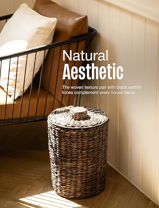 4 Gallons Wicker Waste Basket