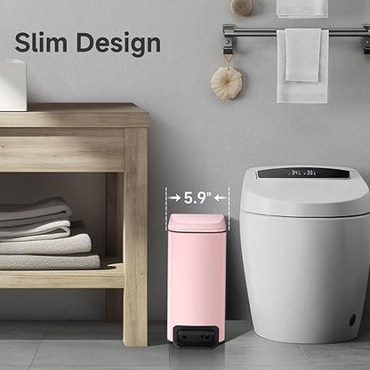 TIPGO Slim Bathroom Trash Can
