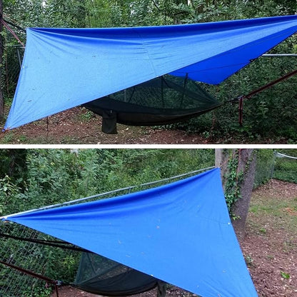 TRIWONDER Hammock Rain Fly Waterproof Tarp Camping Tent Footprint Ground Cloth Backpacking Tarp Camp Shelter Sunshade Mat for Outdoor Hiking Beach Picnic