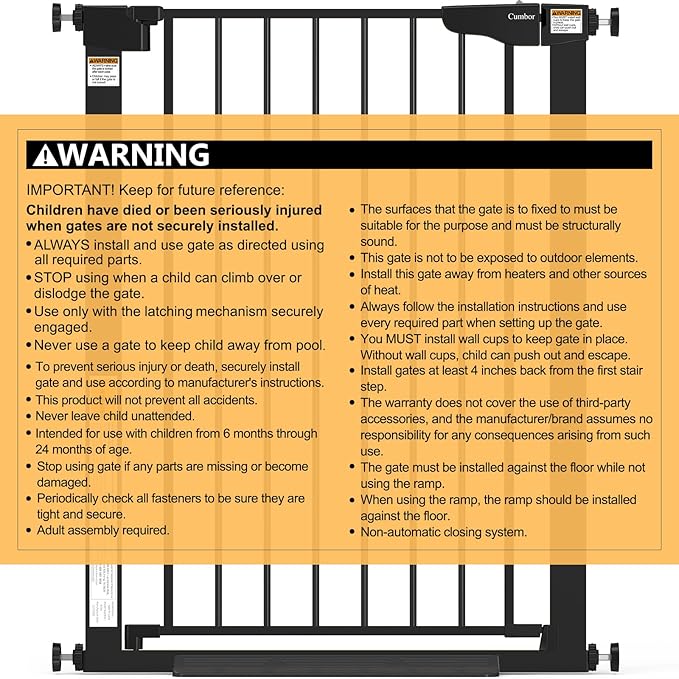 Cumbor 36" Extra Tall Baby Gate