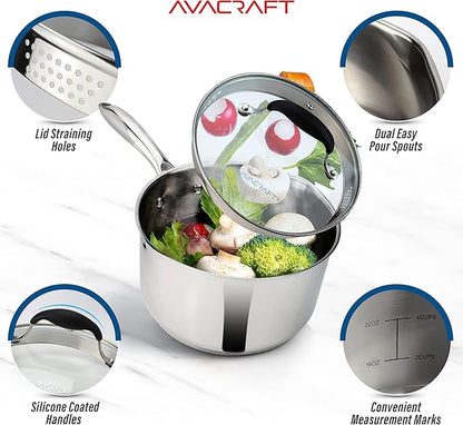 AVACRAFT Stainless Steel Saucepan