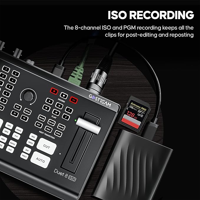 Osee GoStream Duet 8 ISO, 8 Channels Video Switcher