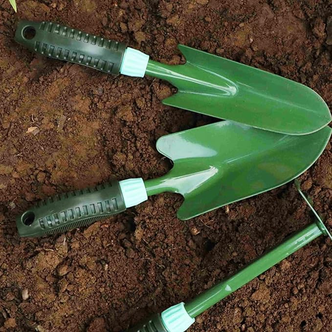 Garden Tool Shovel for Digging Gardening Trowel for Lawn Planting Alloy Spade Plastic Handle Anti Slippery